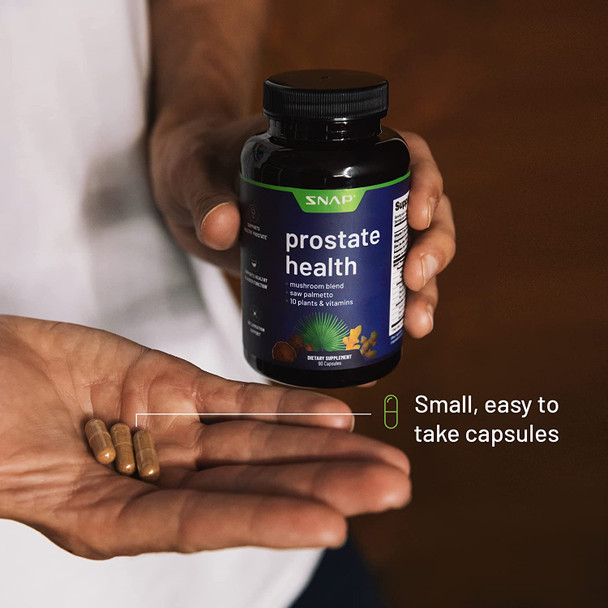 Prostate Health Support Supplement  Natural Prostate Supplements for Men with Organic Saw Palmetto Extract  Turmeric Prostate Support Urinary Tract Health Immune Support 90 Capsules