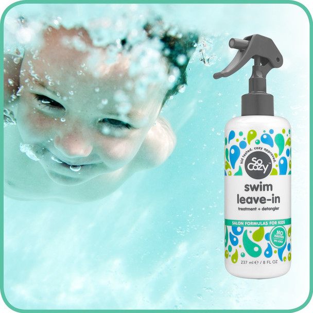 SoCozy Swim LeaveIn Treatment  Conditioner with Activated Charcoal  Protects  Repairs Hair Damaged by Pool Chemicals Saltwater  the Sun  Loco Lime Scent 8 Fluid oz
