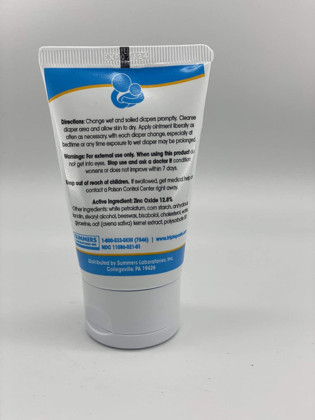 Triple Paste Diaper Rash Cream Hypoallergenic Medicated Ointment for Babies 2 oz