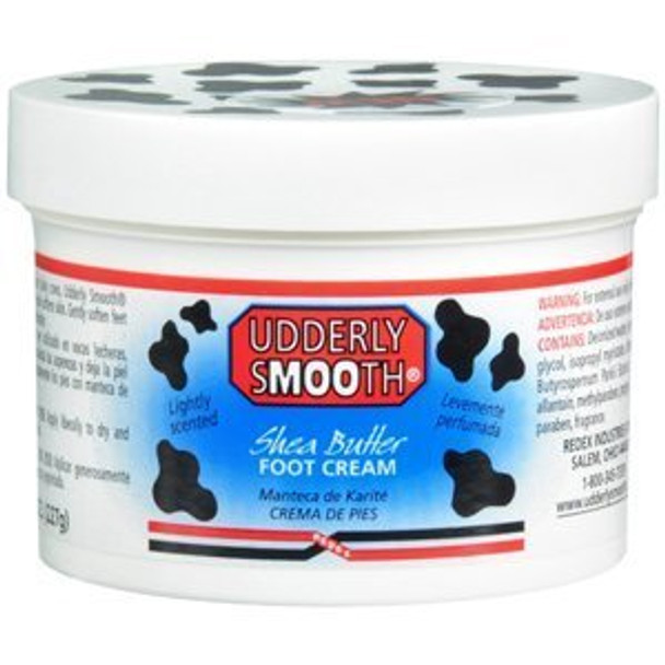 PACK OF 3 EACH UDDERLY SMOOTH FOOT CR W/SHEA 8OZ PT73106471408 by Udderly Smooth