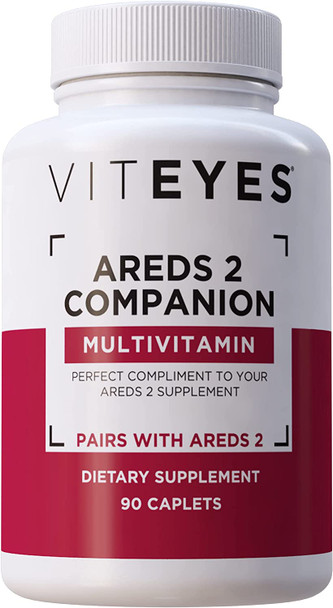 Viteyes Classic AREDS 2 Companion Multivitamin Supplement Comprehensive Multivitamin Formula for AREDS 2 Users 90 Capsules