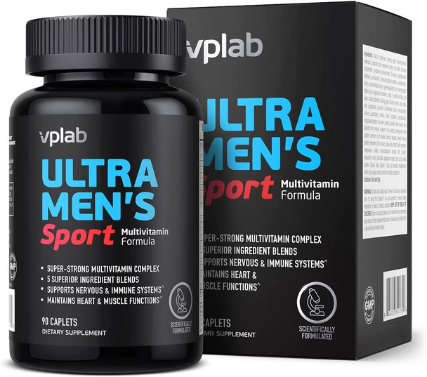 Ultra Mens Sport Multivitamin Formula 90 Caplets Vplab