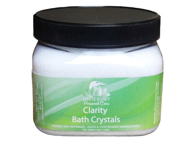 Clarity Bath Crystals White Egret INC 16 oz Salt