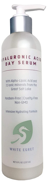 White Egret Personal Care Hyaluronic Acid Day Serum 8 Oz