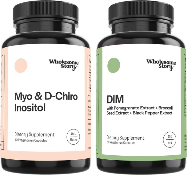 MyoInositol  DChiro Inositol Blend  DIM Supplement for Women with Pomegranate  30Day Supply