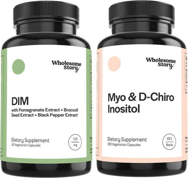 DIM Supplement for Women with Pomegranate 30 Day Supply  MyoInositol  DChiro Inositol Blend 90 Day Supply