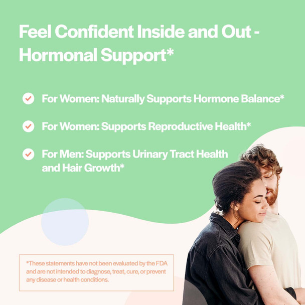 Myo  DChiro Inositol  Saw Palmetto  Hormone Balance Healthy Ovarian Function Fertility and Hair Support  Vegan Friendly
