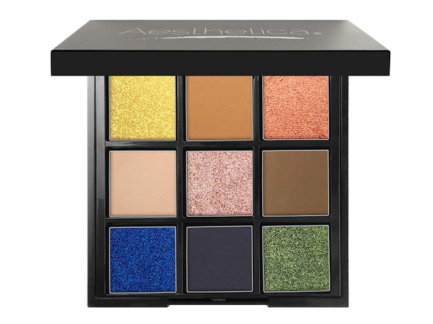 Aesthetica"BE" Eyeshadow Palette - Nine Shades - Glitter and Matte Eye Shadow Kit - (BE Bold)