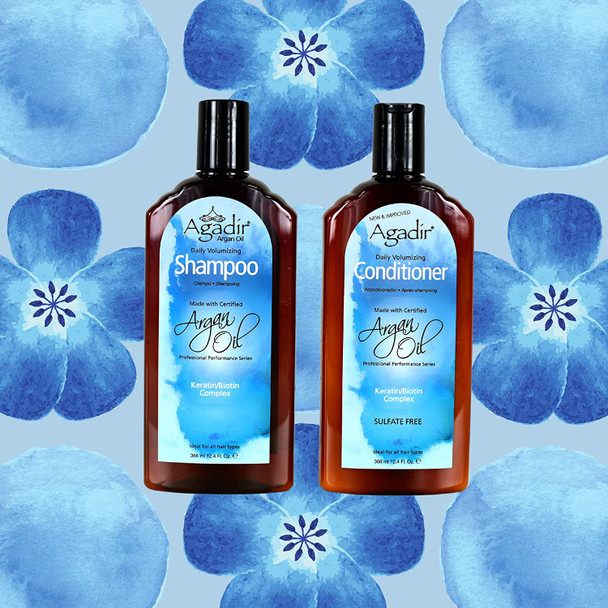 AGADIR Daily Volumizing Shampoo, 12.4 Fl Oz (Pack of 1)