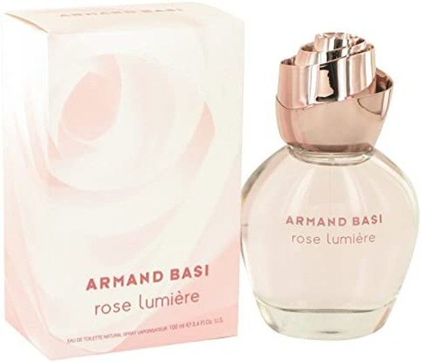 Armand Basi Rose Lumiere by Armand Basi Eau De Toilette Spray 3.3 oz for Women