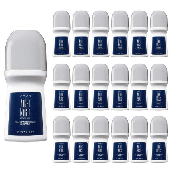 Avon Night Magic Roll-on Anti-perspirant Deodorant Size 2.6 oz (20-Pack)