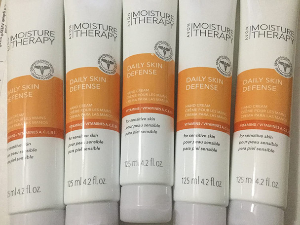 Avon Moisture Therapy Daily Skin Defense Hand Cream Lot of 5