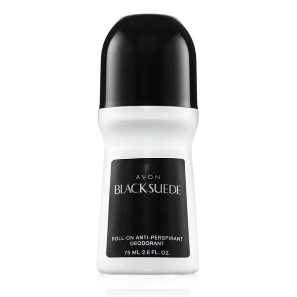 Avon Black Suede Roll-On Antiperspirant Deodorant Pack of 2  (Bonus Size)