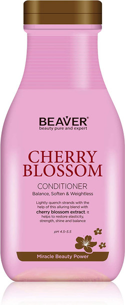 Beaver Cherry Blossom Conditioner 350Ml For Men And Women | Curly Hair And Dry Hair