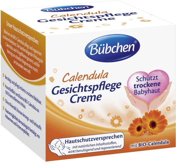 Bubchen Bubchen Calendula Face Caring Cream Gesichtspflege Creme 2.54 fl.oz (75ml)