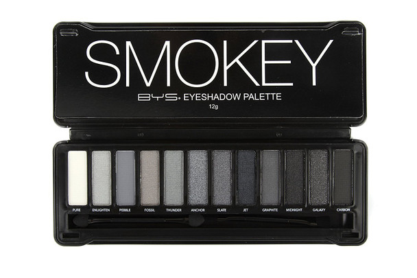 BYS 12 Color Eyeshadow Palette, Nude Smokey, 3 Ounce, 1 Count