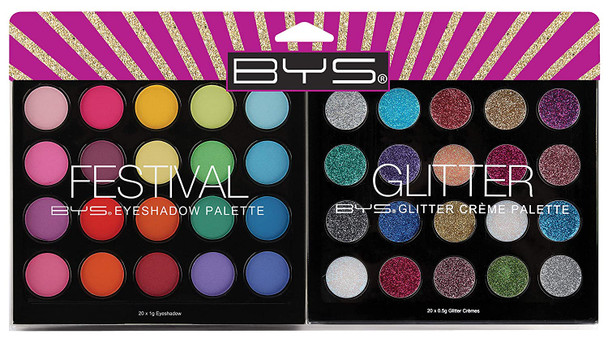 BYS Eye-conic Duo 2 pack - Festival and Glitter Palettes