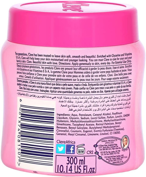 CLERE Lanolin and Glycerin Body Cream -300ml