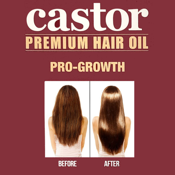 Difeel 99% Natural Premium Hair Oil - Pro-Growth Castor Hair Oil 7.1 oz. - Natural Castor Oil for Hair Growth