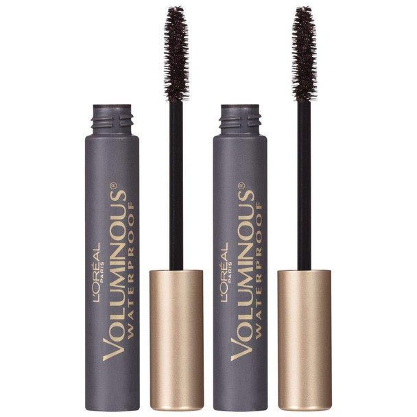 L'Oreal Paris Makeup Voluminous Original Volume Building Mascara, Blackest Black, 2 Count