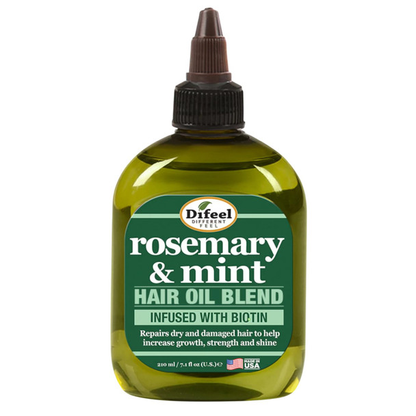 Difeel Rosemary and Mint Premium Hair Oil with Biotin 7.1 oz. - Natural Rosemary Oil for Hair Growth and Biotin