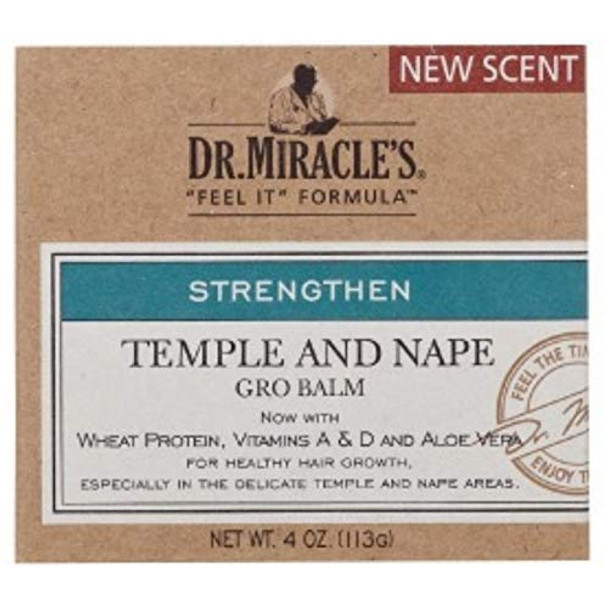 Dr. Miracle's Dr. Miracles Super Strength Temple & Nape Gro Balm, 4 Oz