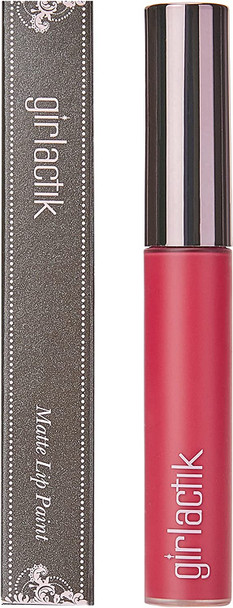 Girlactik USA. Matte Lip Liquid in Cool Pink shade. Longwear, Pigmented & Non-drying Lipstick. -Flirtatious