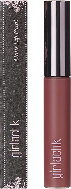 Girlactik USA. Matte Lip Liquid in Dusty Rose Pink shade. Longwear, Pigmented & Non-drying Lipstick. -Demure