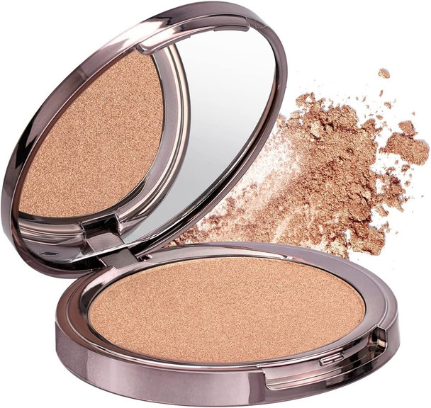 Girlactik Usa. Illuminating Face Powder Highlighter. Pearl Infused With Sun Protection Uv Filters. Radiant Matte Finish