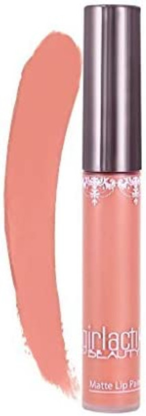 Girlactik USa. Matte Lip Liquid In Nude Coral Pink Shade. Longwear, Pigmented & Non-Drying Lipstick. -BlUShing