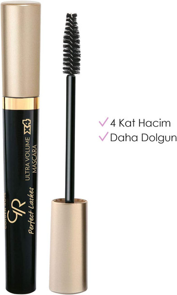 Golden Rose Perfect Lashes Ultra Volume x4 Mascara - Black Golden Rose Perfect Lashes Ultra Volume x4 Mascara - Black