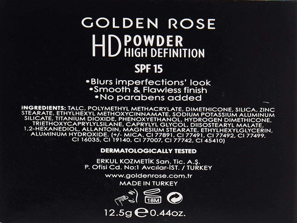 Golden Rose HD Powder High Definition No: 201
