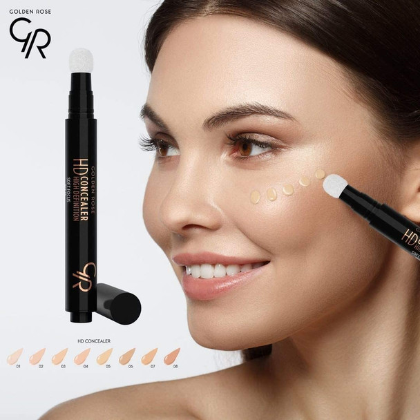 (04 Light) - Golden Rose HD High Definition Concealer with SPF 15 (04 Light)