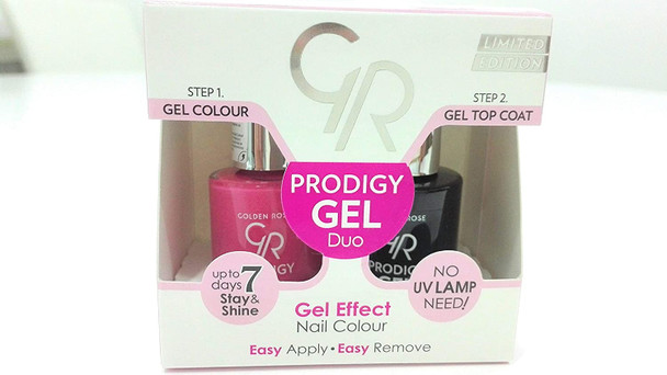Golden Rose Prodigy Gel Duo 12 Up To 7 Days Stay&Shine No Uv Lamp Need Gel Effect Nail Polish