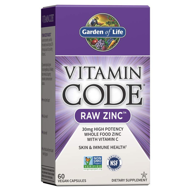 Garden Of Life, Vitamin Code Zinc, 60 Count