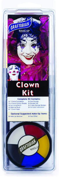 Graftobian Professional Clown Make-up Kit USA Made