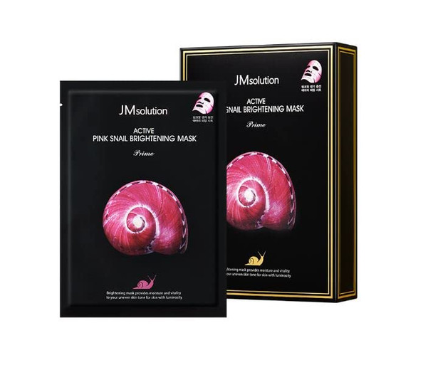 JM Solution Active Pink Snail Regenerating Korean facial Skin Care Mask -Vitamin B Bright Nourishing Glow Mask-10 sheets for all skin JM Solution Active Pink Snail Regenerating Korean facial Skin Care Mask -Vitamin B Bright Nourishing Glow Mask-10 sheets for all skin