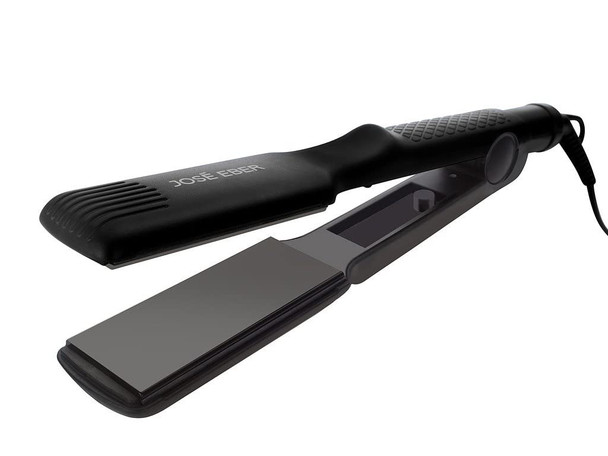 Jose Eber Vibrating 1.5" Flat Iron Hair Straightener Iron Innovative Vibrating Technology Real-time Oscillation Dual Voltage 110V/240V (Black)