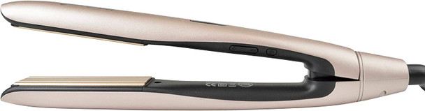 Jose Eber The Curve, 1.5" Flat Iron, Champagne, Dual Voltage Straightener, Worldwide 110-240V.