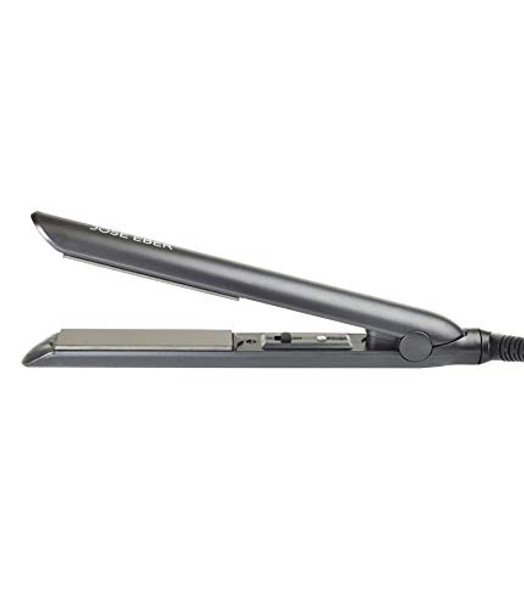 Jose Eber Compact Hair Straightener, Flat Iron, Rubberized for better grip, Dual Voltage, Travel Size, Black