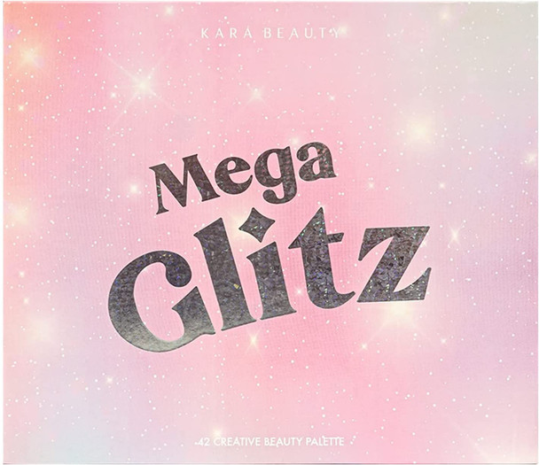 KARA BEAUTY MEGA Glitz 42-Shades Pressed Glitter Palette - Vegan