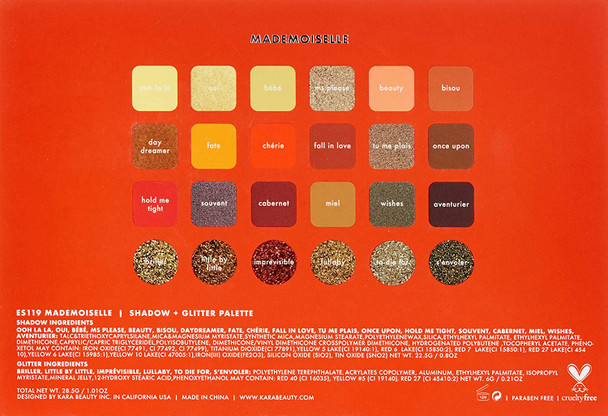 Kara Beauty ES119 MADEMOISELLE SHADOW PALETTE, 1 Ounce (Pack of 1)