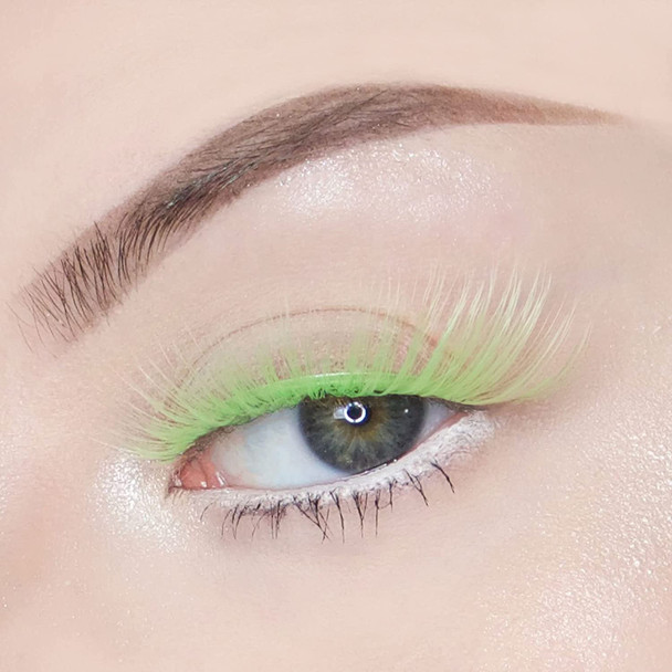 KARA BEAUTY Style C2 GREEN - FABULASHES 3D Faux Mink Color Lashes