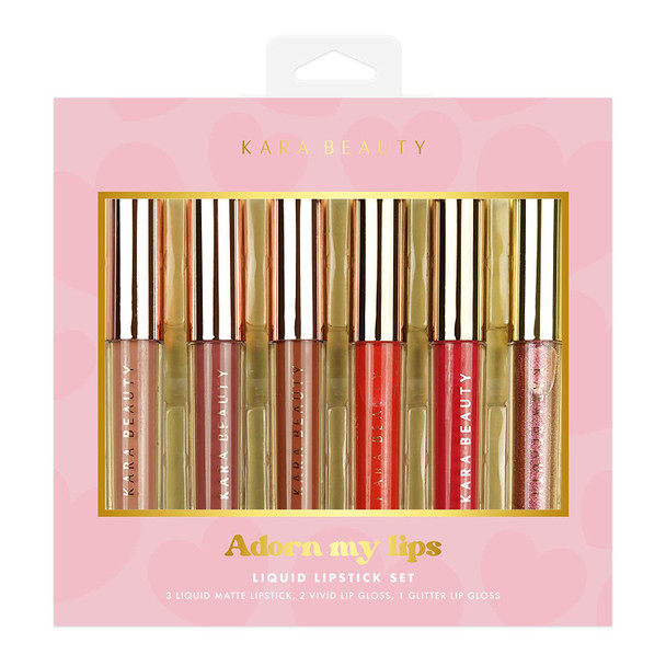 Kara Beauty Adorn My Lips Liquid Lipstick Set - VEGAN