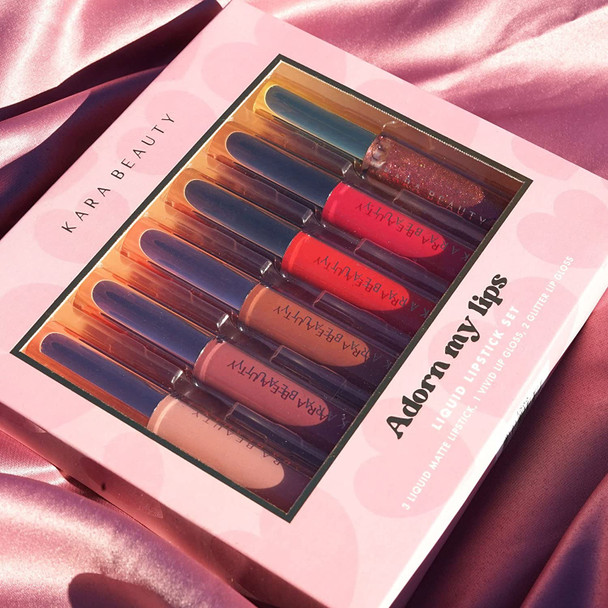 Kara Beauty Adorn My Lips Liquid Lipstick Set - VEGAN