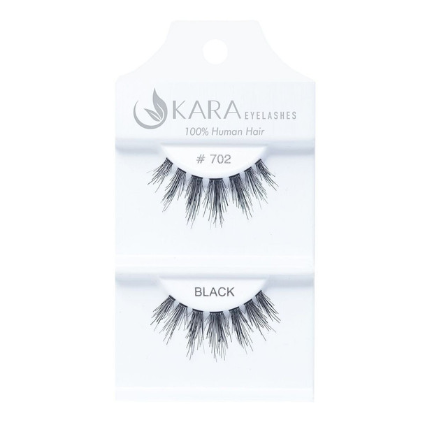 Kara Beauty Human Hair Eyelashes - 702 (12pack)