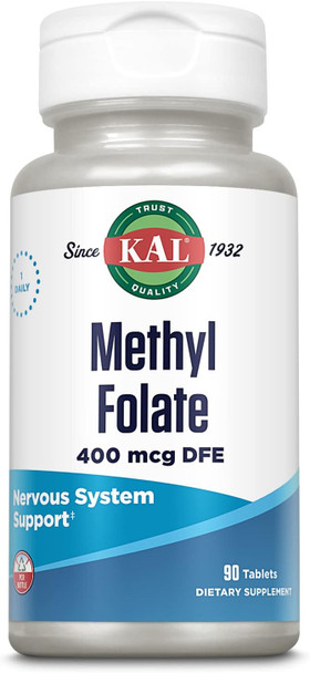 Kal Methyl Folate Non Gmo 90 Count