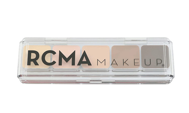 RCMA 5 Part Highlight/Contouring Palette Light, Perfect for Professional Makeup Artists, Foundation Highlight or Contour, Long-Lasting Everyday Makeup