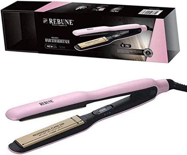 REBUNE RE-2062 2-in-1 Hair Iron Flat PTC Ceramic Hair straightener & Curler Fast Heating Iron