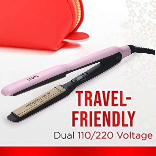 REBUNE RE-2062 2-in-1 Hair Iron Flat PTC Ceramic Hair straightener & Curler Fast Heating Iron